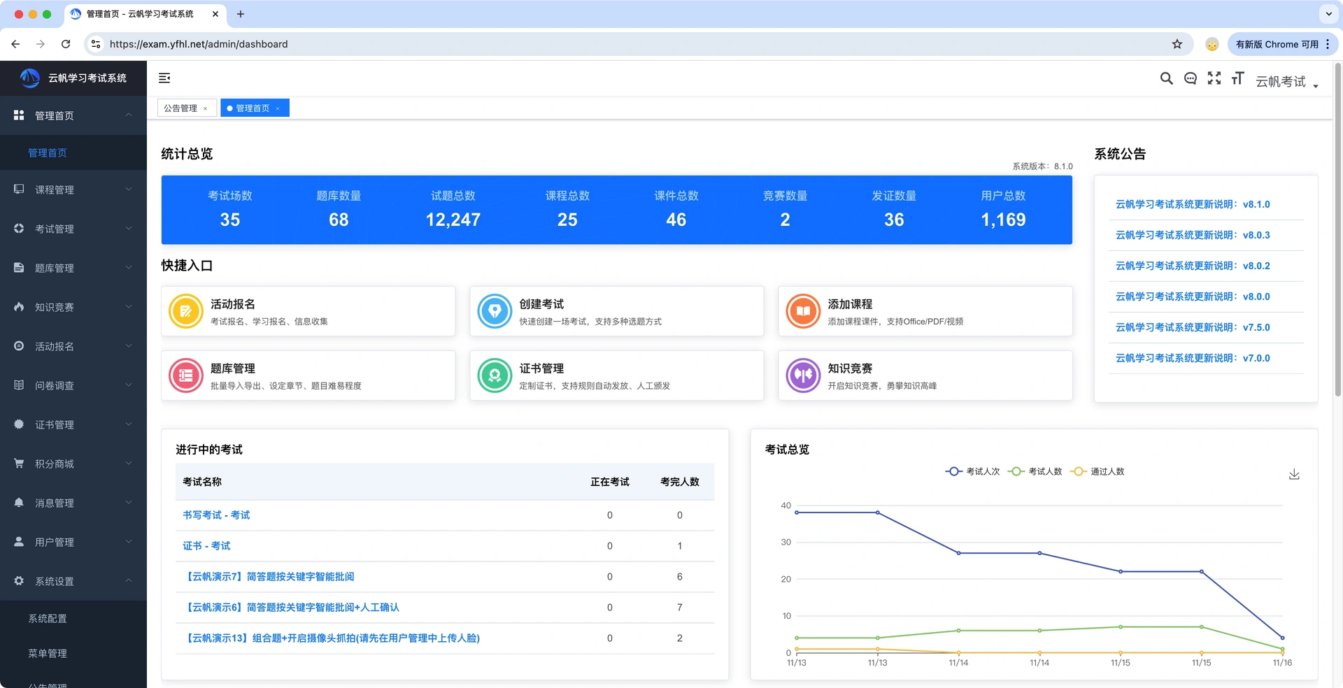 私有化考试系统